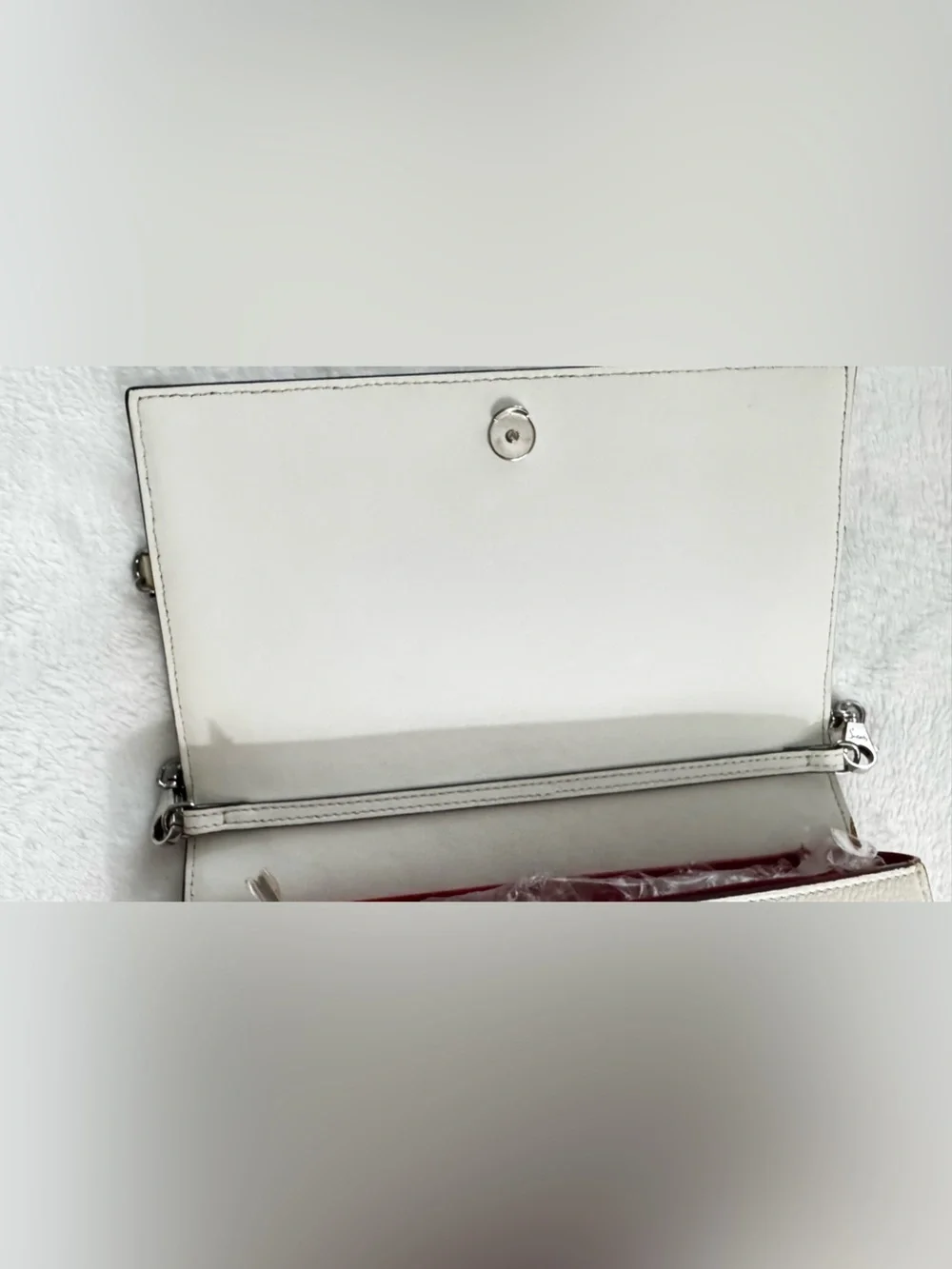 Christian Louboutin Crossbody Bag Purse Fold-Over Spike Clutch